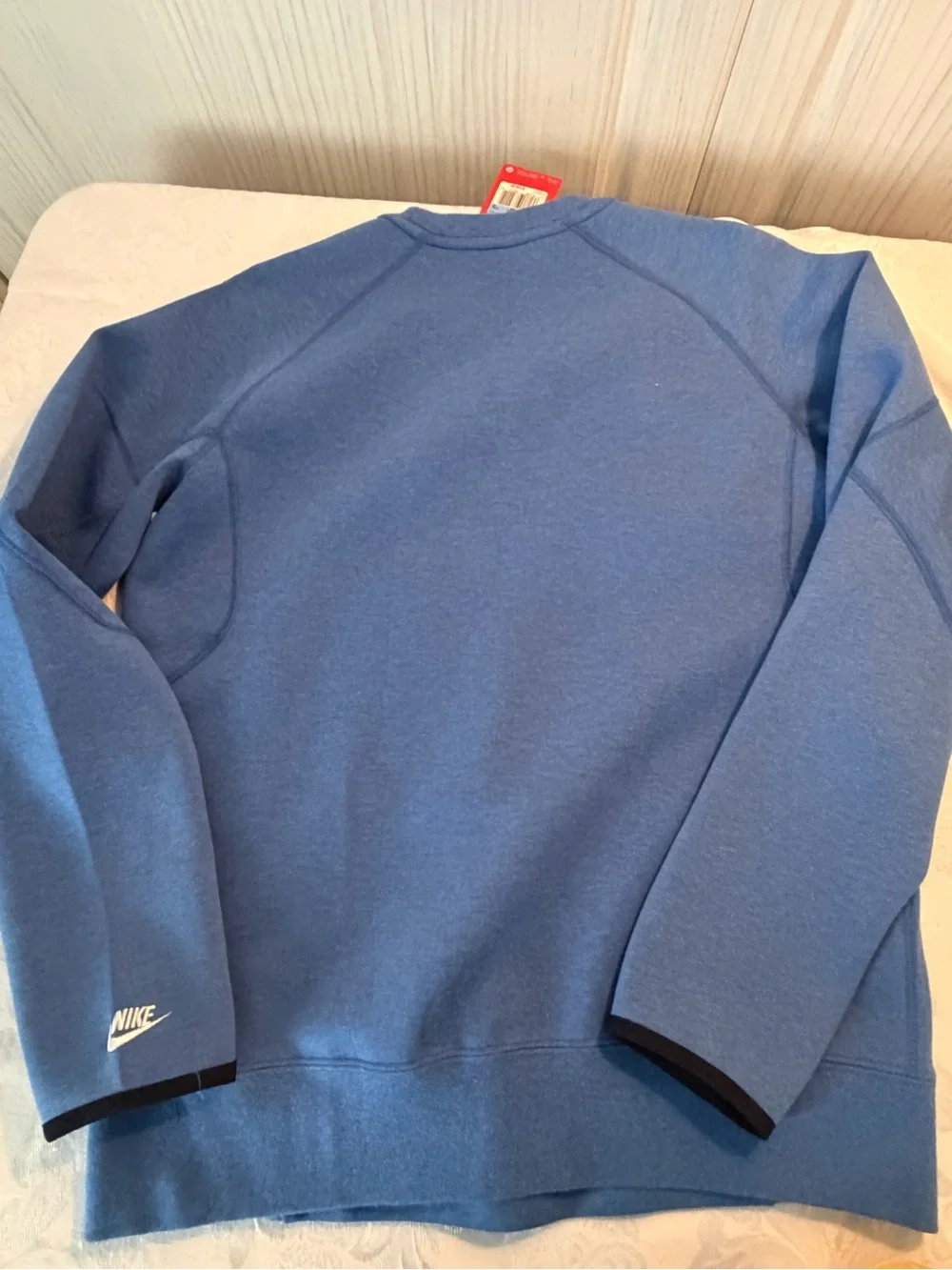 Nike Light Blue Crewneck Sweatshirt with 'Football' Logo